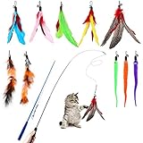 Hianjoo Katzenspielzeug Katze Toys 12 Stück, Interaktives Katzenspielzeug...