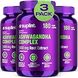 Ashwagandha Kapseln – 600mg Wurzelextrakt mit 5% Withanoliden –...