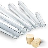 Tuuters 25 x Reagenzglas aus Laborglas mit Natur-Korken ✪ Premium-Line...