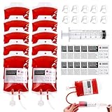 31 Stück Halloween Trinkgefäß Blutbeutel Zum Blutkonserven Beutel Zum...