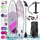 BRAST SUP Board Lady | Aufblasbares Stand up Paddle Set für Frauen | 300cm...