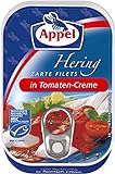 Appel Heringsfilets in Tomaten-Creme, 12er Pack Konserven, Fisch in...