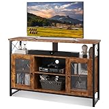 WLIVE TV Schrank, TV Board für Fernseher bis zu 55 Zoll, Hoch TV-Schrank...