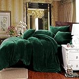 Michorinee Winter Plüsch Bettwäsche Set 135x200 4teilig Cashmere Touch...