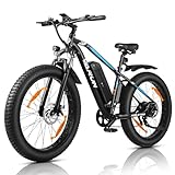 VARUN E Bike, 26 Zoll E-Bike Fatbike mit 4.0 Zoll Reifen, 250W Motor (55Nm)...