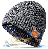 HANPURE Geschenke für Männer Bluetooth Mütze - Mütze mit V5.0 Bluetooth...