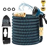 X-COTEC Gartenschlauch 15m flexibel & dehnbar (bis zu 3x länger) - 10...