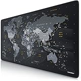 TITANWOLF - XXL Speed Gaming Mauspad Titanwolf Weltkarte 900 x 400mm - XXL...