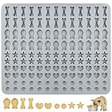 Backmatte Hundekekse Silikon Backmatte Hundeleckerlies 5 Formen in 1...