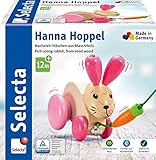 Selecta 62023 Hanna Hoppel, Nachzieh Hase, Schiebe-und Nachziehspielzeug...