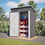 FammyLoft Gartenhaus Metall, 152x84x182cm, Garten Geräteschuppen Metall,...