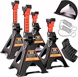 4X Unterstellböcke 3T, 295-425 mm, mit Sicherung & Gummi, VERSTÄRKT...