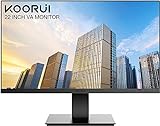 KOORUI 22 Zoll Computer Monitor, Desktop Gaming Monitor, FHD 1080P, 75Hz,...