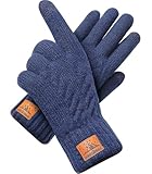 CHENMEI Winterhandschuhe Strickhandschuhe für Herren Damen - Touchscreen...