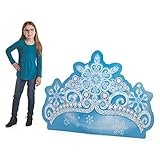 Winterprinzessin Krone Standup - Partydekoration - 1 Stück
