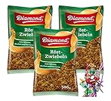 [ 3x 500g ] DIAMOND Röst-Zwiebeln / Geröstete Zwiebeln / Röstzwiebeln +...