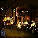 IWTBNOA Weihnachtsbeleuchtung Außen, 5 Stück Led Weihnachtsbeleuchtung...
