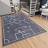 Hanse Home Adventures Kinderteppich Fußball - Fußballfeld Teppich Junge...