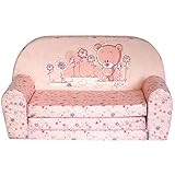FORTISLINE – Kindersofa Mini ausklappbar 40x78x45cm - Kindersofa für...