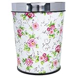 BESTOYARD Retro Style Abfalleimer ohne Deckel aus Robustem und Edelstahl...