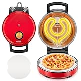 Pizzaofen, Heizt bis zu 400℃, 1500W Elektrischer Pizzaofen, 5...