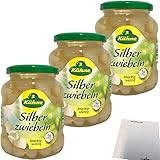 Kühne Silberzwiebeln in pikantem Aufguss 3er Pack (3x330g Glas) + usy...