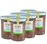 Bio Hundefutter Huhn, Reis & Karotten für Hunde 6x370g Premium Nassfutter...