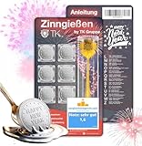 7er Zinngießen mit Zinn Giessen wie Bleigießen Bleigiessen mit & Löffel...
