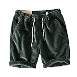 Cord Shorts Herren Kurz Hose Sommer Cordshorts Corduroy Kurze Hosen Shorts...