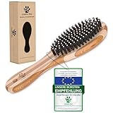 Bambus Kombi Hundebürste & Katzenbürste I Glätten und Entfilzen I kurz -...