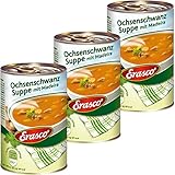 Erasco Ochsenschwanz Suppe mit Champignons und Madeira 385ml 3er Pack