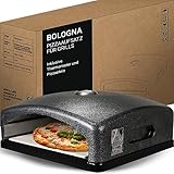 Heidenfeld Pizzaaufsatz Bologna | Grillaufsatz - Pizzamaker - Edelstahl -...