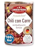 DREISTERN Chili con Carne 400g I Mit Rindfleisch & Gemüse I...