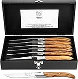 Laguiole Style de Vie Steakmesser Luxury Line, 6-teilig, Olivenholz