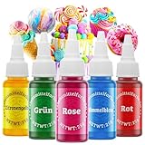 Wwtop 5 Farben x25g Lebensmittelfarbe Gel, Lebensmittelfarbe Set für...