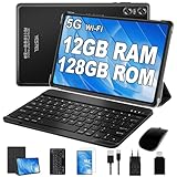 YESTEL Tablet 10 Zoll Android mit 12 GB RAM + 128 GB ROM (1TB TF), 2.4G +...