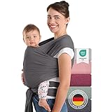 Laleni Tragetuch Baby neugeboren bis 15 kg aus weicher Baumwolle |...