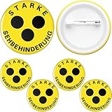 Cindeer 4 Stück Blindenzeichen Blinden Plakette mit Klemme Blinden...