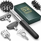 Rückenkratzer Ausziehbarer mit 5 abnehmbaren Kratzköpfen, Verstärktem...