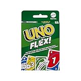 Mattel Games Uno Flex, Uno Kartenspiel für die Familie, mehr Abwechslung...