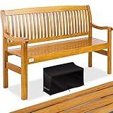 KESSER® Gartenbank Holz Holzbank wetterfest | Für 3 bis 4 Personen |...