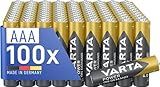 VARTA Batterien AAA, 100 Stück, Power on Demand, Alkaline, 1,5V,...