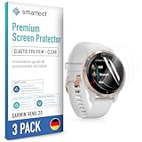 smartect TPU Schutzfolie [3 Stück, Klar] kompatibel mit Garmin Venu 2S,...