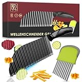 Scharfes Wellenschneider-Set für Gemüse, Obst & Pommes. Praktische...