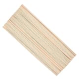 50 Stück Klassische Holzstab, Holzstäbchen Rund 3mm x 30cm, Lange...