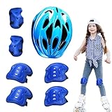 Schutzausrüstungsset Für Kinder | Fahrradhelm Für Kinder Mit Knie- Und...