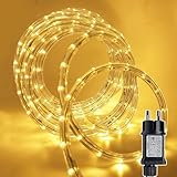 Gresonic 300LED 15M Lichterschlauch Aussen, Lichterkette mit Strom, Led...