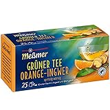 Meßmer Grüner Tee Orange Ingwer | 25 Teebeutel | Vegan | Glutenfrei |...