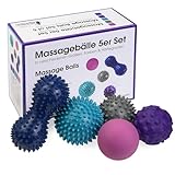 ALPIDEX Massagebälle Igelbälle 5er Set Lacrosse Triggerpoint Verschiedene...