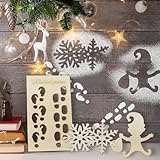 Amebleak 4 Stück Wichtel Fußabdrücke, Wichtel Zubehör Weihnachten,...